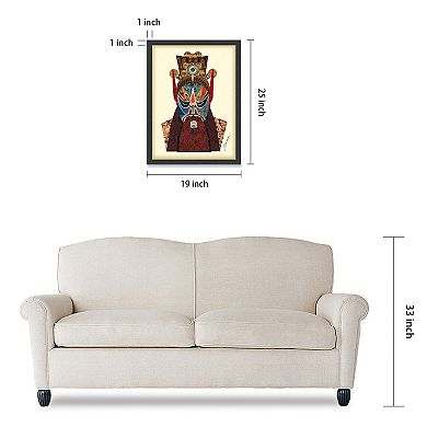 Empire Art Direct Beijing Opera Mask #2 Collage Framed Graphic Wall Art