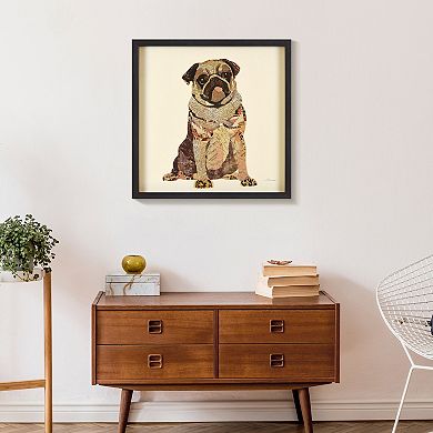 Empire Art Direct My Puggy Collage Framed Graphic Wall Art