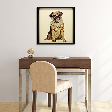 Empire Art Direct My Puggy Collage Framed Graphic Wall Art