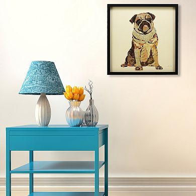 Empire Art Direct My Puggy Collage Framed Graphic Wall Art
