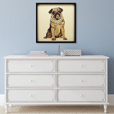 Empire Art Direct My Puggy Collage Framed Graphic Wall Art