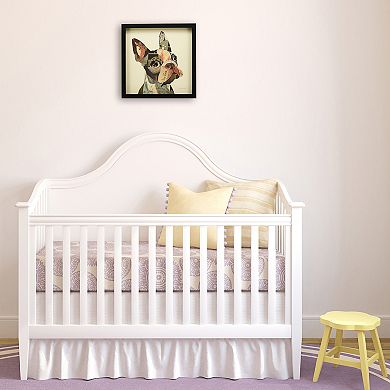 Empire Art Direct French Bulldog Collage Framed Graphic Wall Art