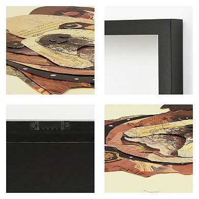 Empire Art Direct English Bulldog Pup Collage Framed Graphic Wall Art