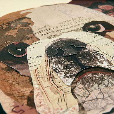 Empire Art Direct English Bulldog Pup Collage Framed Graphic Wall Art