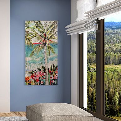 Empire Art Direct Palm Tree Whimsy II Wood Wall Art