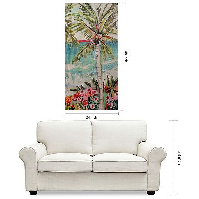 Empire Art Direct Palm Tree Whimsy II Wood Wall Art