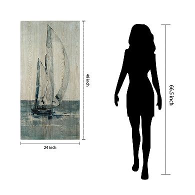 Empire Art Direct Grey Seas II Wood Wall Art