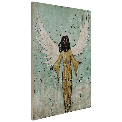 Empire Art Direct Earthly Angel II Wood Wall Art