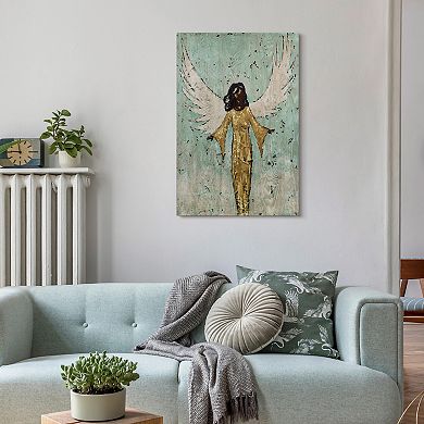 Empire Art Direct Earthly Angel II Wood Wall Art