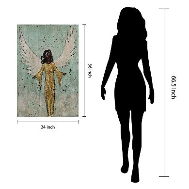 Empire Art Direct Earthly Angel II Wood Wall Art