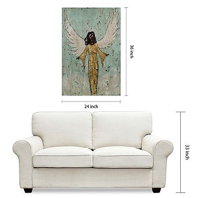 Empire Art Direct Earthly Angel II Wood Wall Art