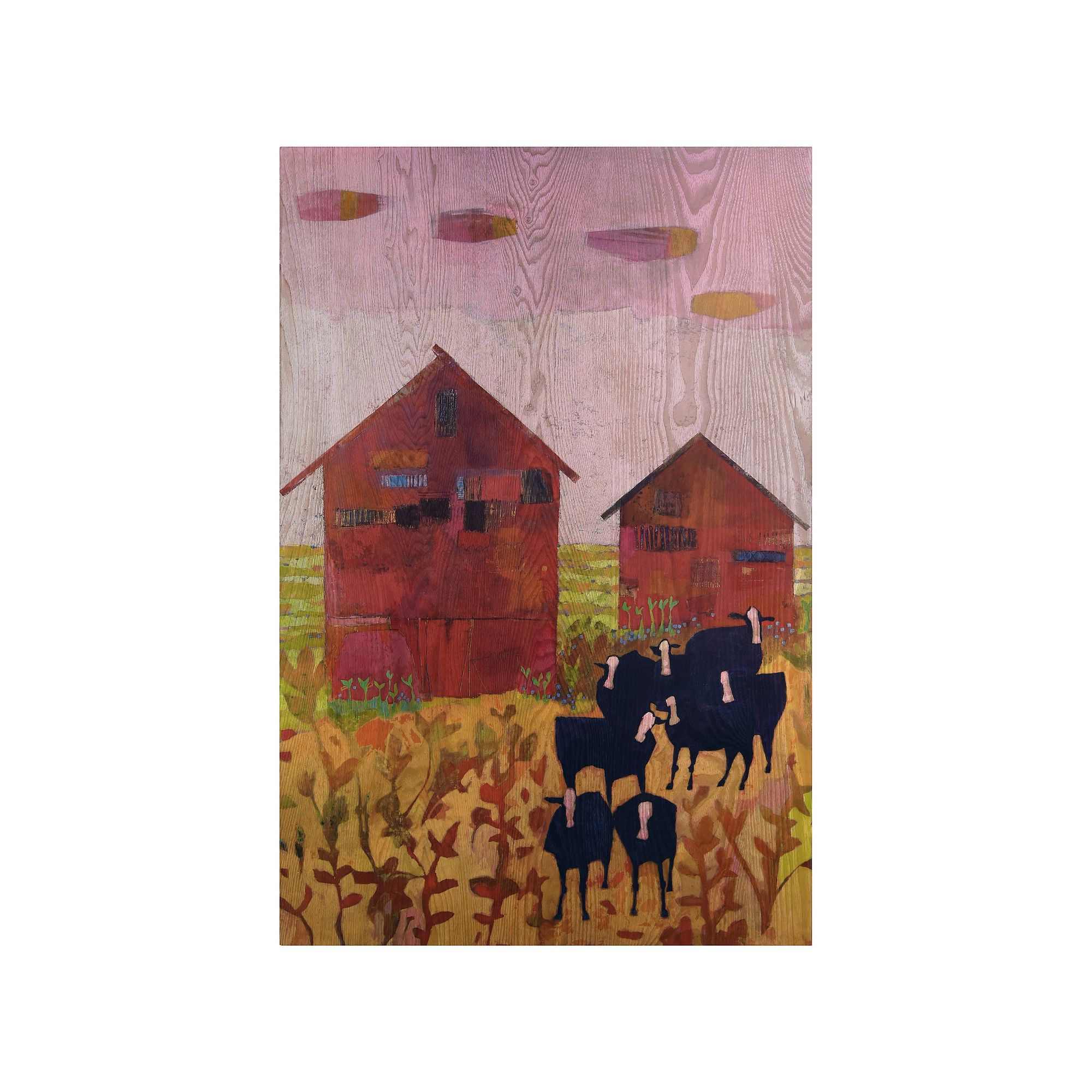 Empire Art Direct Orland Barnyard Wood Wall Art, Multi