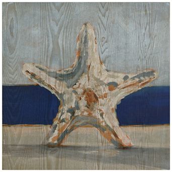 Empire Art Direct Starfish by the Sea Wood Wall Art
