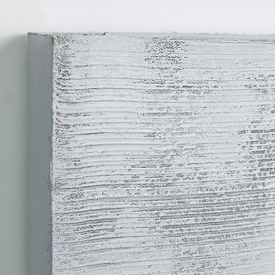 Empire Art Direct Silver Light Textured Canvas Wall Art 2-piece Set