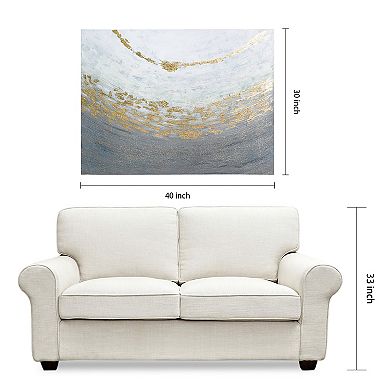 Empire Art Direct Golden Tundra Textured Canvas Wall Art