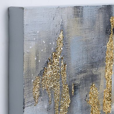 Empire Art Direct Golden Lighting 1 Textured Canvas Wall Art