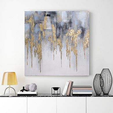 Empire Art Direct Golden Lighting 1 Textured Canvas Wall Art