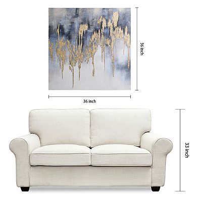 Empire Art Direct Golden Lighting 2 Textured Canvas Wall Art