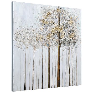 Empire Art Direct Winter Forest 2 Textured Canvas Wall Art
