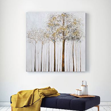 Empire Art Direct Winter Forest 2 Textured Canvas Wall Art