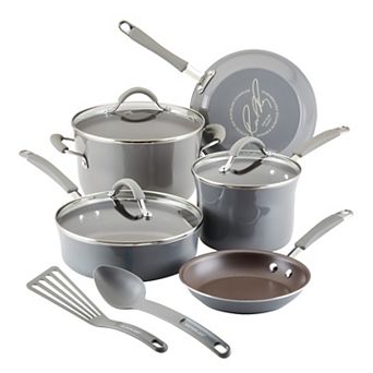Rachael Ray Cucina 10 pc Porcelain Enamel Nonstick Cookware Set