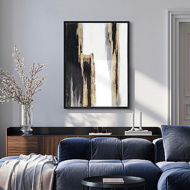 Empire Art Direct Solemn Night Textured Canvas Wall Art