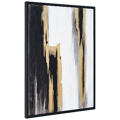 Empire Art Direct Solemn Night Textured Canvas Wall Art