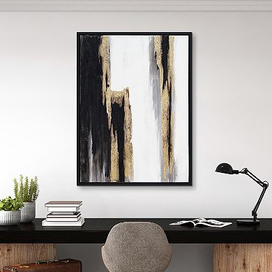 Empire Art Direct Solemn Night Textured Canvas Wall Art