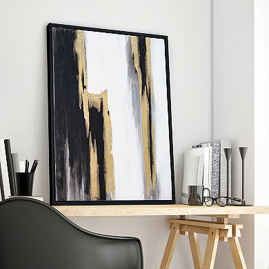 Empire Art Direct Solemn Night Textured Canvas Wall Art