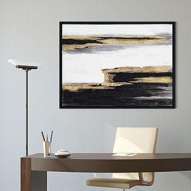 Empire Art Direct Solemn Night Textured Canvas Wall Art