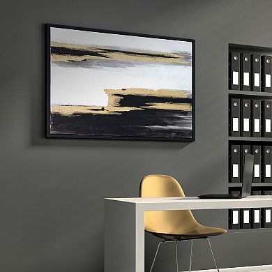Empire Art Direct Solemn Night Textured Canvas Wall Art