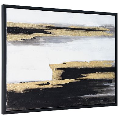 Empire Art Direct Solemn Night Textured Canvas Wall Art