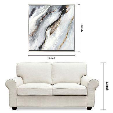 Empire Art Direct Flood Textured Canvas Wall Art