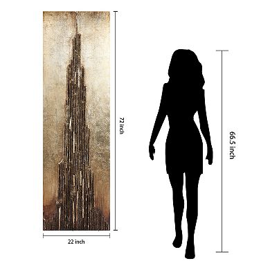 Empire Art Direct Stratified Wooden Wall Art
