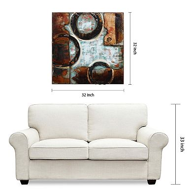 Empire Art Direct Revolutions 2 Mixed Media Wall Sculpture