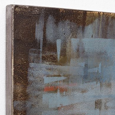 Empire Art Direct Blue Bus Mixed Media Wall Art