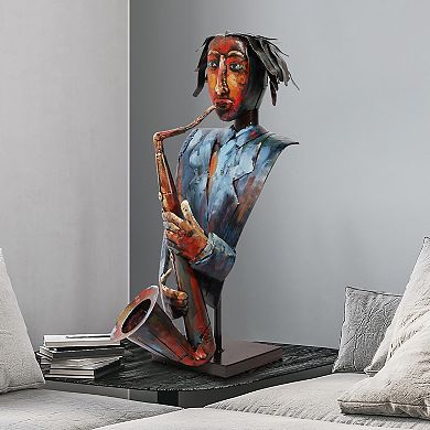 Empire Art Direct The Sxophonist Art Sculpture Floor Decor