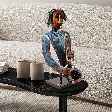 Empire Art Direct The Sxophonist Art Sculpture Floor Decor