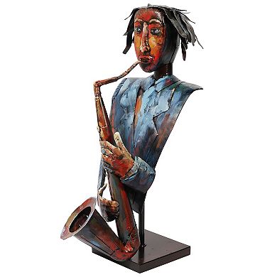 Empire Art Direct The Sxophonist Art Sculpture Floor Decor