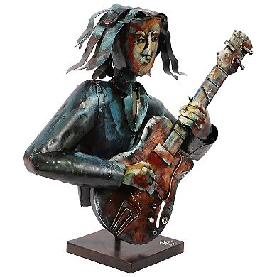 Empire Art Direct The Bassist Colorful Art Sculpture Floor Decor