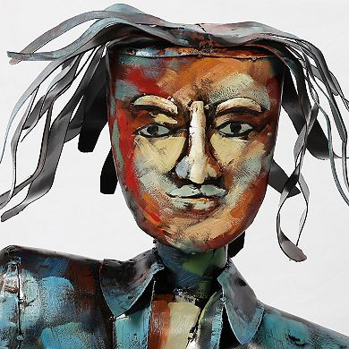 Empire Art Direct The Bassist Colorful Art Sculpture Floor Decor