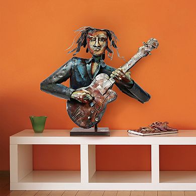 Empire Art Direct The Bassist Colorful Art Sculpture Floor Decor