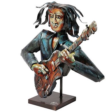 Empire Art Direct The Bassist Colorful Art Sculpture Floor Decor