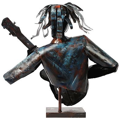 Empire Art Direct The Bassist Colorful Art Sculpture Floor Decor