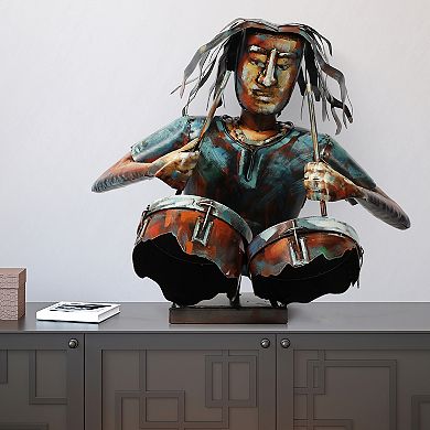 Empire Art Direct The Drummer Colorful Art Sculpture Floor Decor