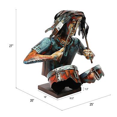 Empire Art Direct The Drummer Colorful Art Sculpture Floor Decor