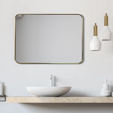 Empire Art Direct Rectangular Rounded Edge Wall Mirror