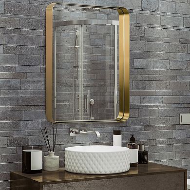 Empire Art Direct Rectangular Rounded Edge Wall Mirror