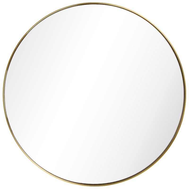 Empire Art Direct Ultra Stainless Steel Round Wall Mirror- 30 x30  Brushed Gold Gold