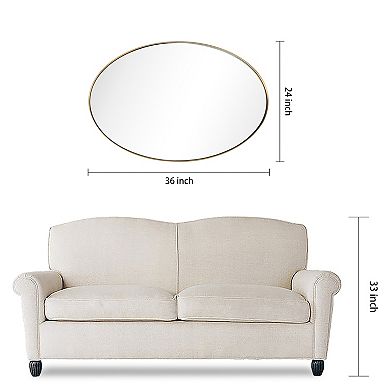 Empire Art Direct Oval Wall Mirror